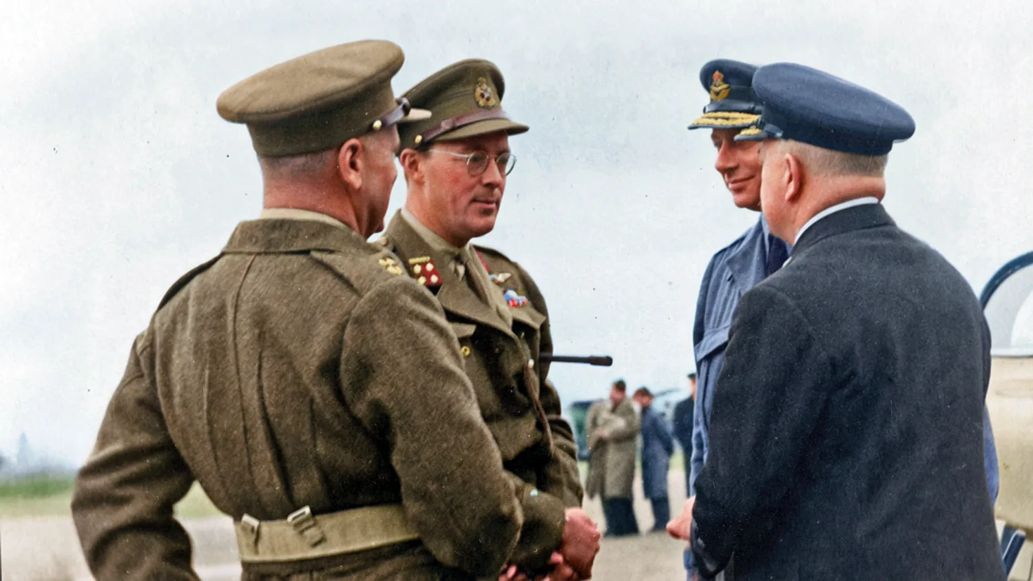 Prins Bernhard en generaal Spoor